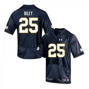Notre Dame Fighting Irish Men's Philip Riley #25 Navy Under Armour Authentic Stitched College NCAA Football Jersey YIG7499OJ
